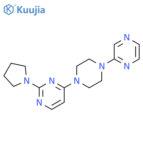 4-[4-(pyrazin-2-yl)piperazin-1-yl]-2-(pyrrolidin-1-yl)pyrimidine structure