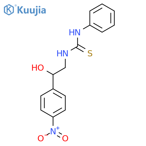 3-[2-hydroxy-2-(4-nitrophenyl)ethyl]-1-phenylthiourea structure