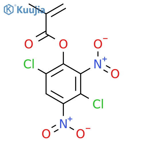 2-Propenoic acid,2-methyl-, 3,6-dichloro-2,4-dinitrophenyl ester structure