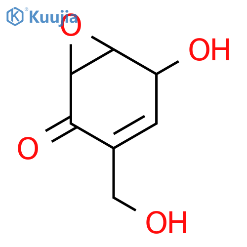 7-Oxabicyclo[4.1.0]hept-3-en-2-one,5-hydroxy-3-(hydroxymethyl)-, (1R,5R,6R)- structure