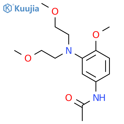 3-(N,N-Dimethoxyethyl)amino-4-methoxy acetanilide structure