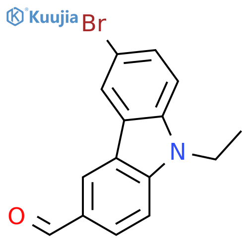 9H-Carbazole-3-carboxaldehyde, 6-bromo-9-ethyl- structure