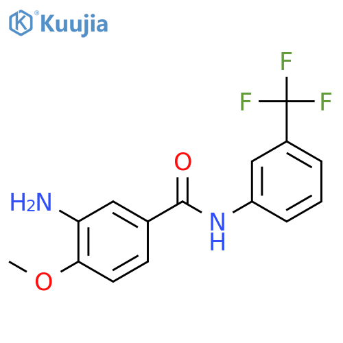 Benzamide,3-amino-4-methoxy-N-[3-(trifluoromethyl)phenyl]- structure