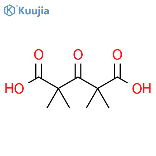 Pentanedioic acid, 2,2,4,4-tetramethyl-3-oxo- structure