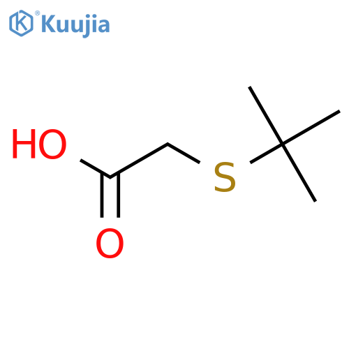 2-(tert-butylsulfanyl)acetic acid structure