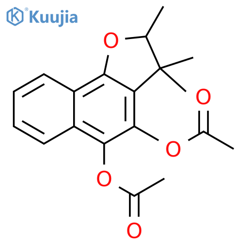 Naphtho[1,2-b]furan-4,5-diol, 2,3-dihydro-2,3,3-trimethyl-, 4,5-diacetate structure