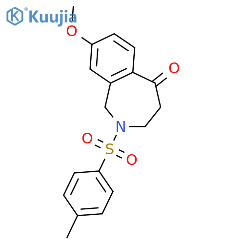 5H-2-Benzazepin-5-one,1,2,3,4-tetrahydro-8-methoxy-2-[(4-methylphenyl)sulfonyl]- structure