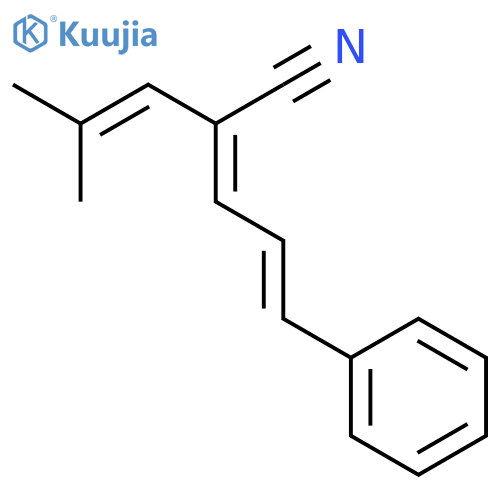 2,4-PENTADIENENITRILE, 2-(2-METHYL-1-PROPENYL)-5-PHENYL- structure