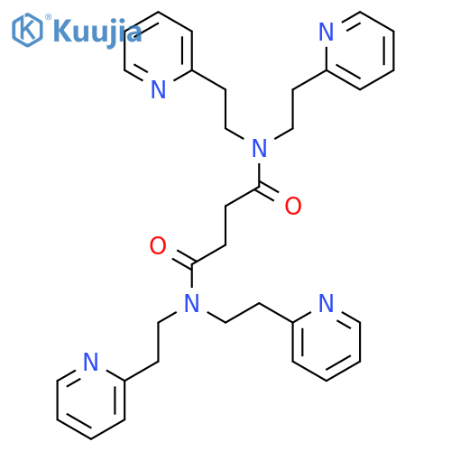Butanediamide, N,N,N',N'-tetrakis[2-(2-pyridinyl)ethyl]- structure