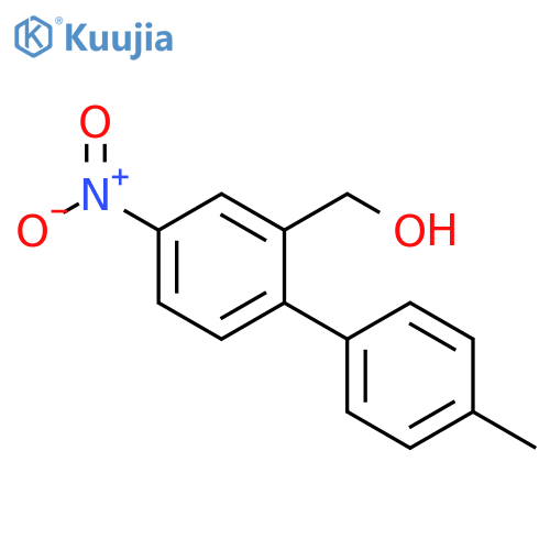 [1,1'-Biphenyl]-2-methanol, 4'-methyl-4-nitro- structure