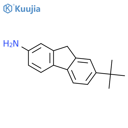 9H-Fluoren-2-amine, 7-(1,1-dimethylethyl)- structure