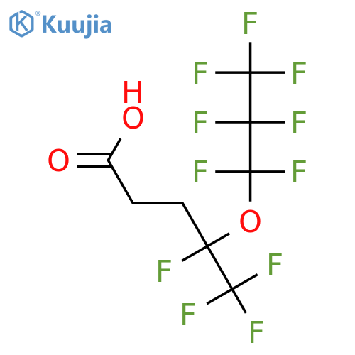 Pentanoic acid, 4,5,5,5-tetrafluoro-4-(heptafluoropropoxy)- structure