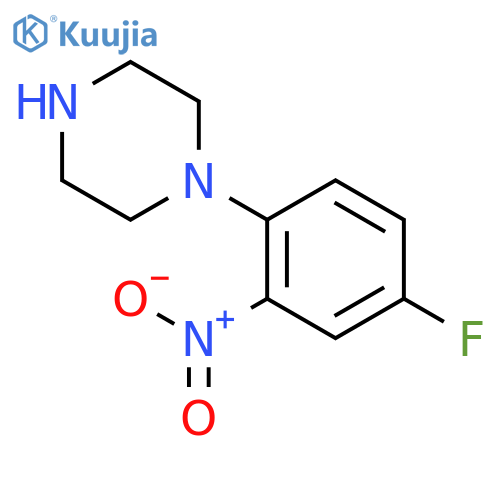1-(4-Fluoro-2-nitrophenyl)piperazine structure