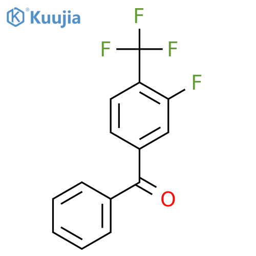 3-Fluoro-4-(trifluoromethyl)benzophenone structure