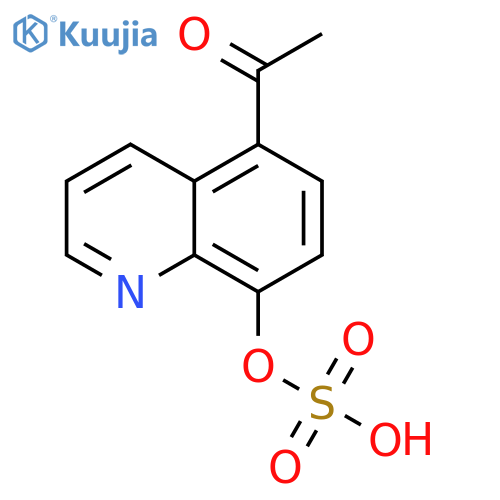 Ethanone,1-[8-(sulfooxy)-5-quinolinyl]- structure