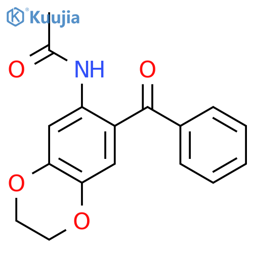 N-(7-Benzoyl-2,3-dihydro-benzo[1,4]dioxin-6-yl)-acetamide structure