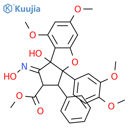 Rocagloic acid; 3'-Methoxy, 1-ketone, Me ester, 1-oxime structure