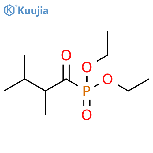 Phosphonic acid, (2,3-dimethyl-1-oxobutyl)-, diethyl ester structure
