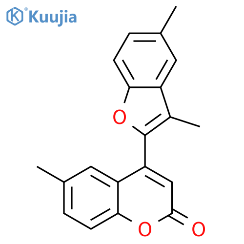 4-(3,5-dimethyl-1-benzofuran-2-yl)-6-methyl-2H-chromen-2-one structure