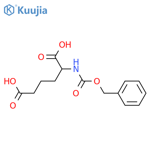 (S)-2-(((Benzyloxy)carbonyl)amino)hexanedioic acid structure