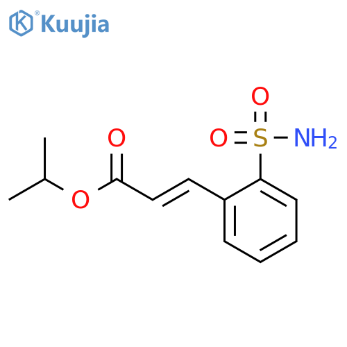 Cinnamic acid,o-sulfamoyl-, isopropyl ester, (E)- (8CI) structure