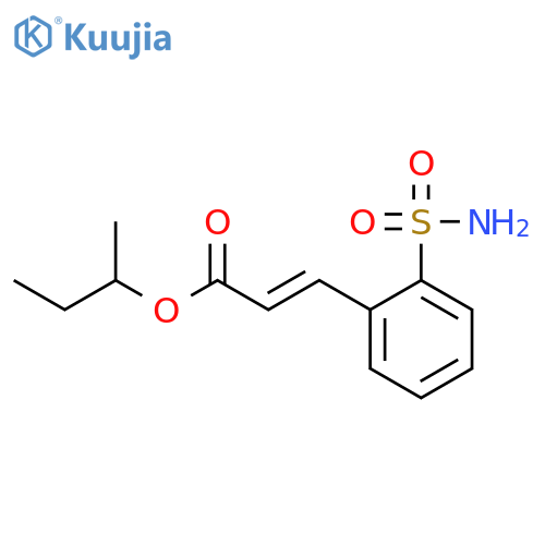 Cinnamic acid,o-sulfamoyl-, sec-butyl ester, (E)- (8CI) structure