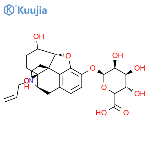 b-D-Glucopyranosiduronic acid, (5a)-4,5-epoxy-6,14-dihydroxy-17-(2-propenyl)morphinan-3-yl structure