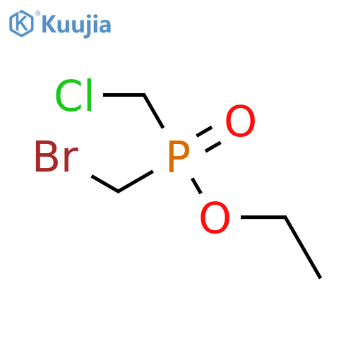 Phosphinic acid,(bromomethyl)(chloromethyl)-, ethyl ester (8CI) structure