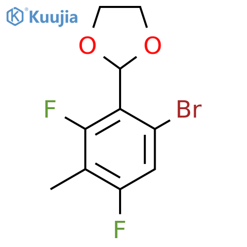 2-(6-Bromo-2,4-difluoro-3-methylphenyl)-1,3-dioxolane structure