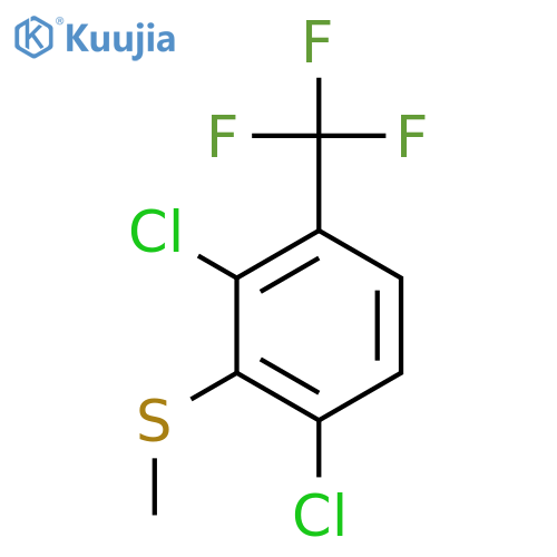 (2,6-Dichloro-3-(trifluoromethyl)phenyl)(methyl)sulfane structure