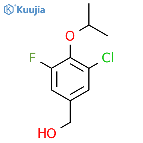 (3-Chloro-5-fluoro-4-isopropoxyphenyl)methanol structure