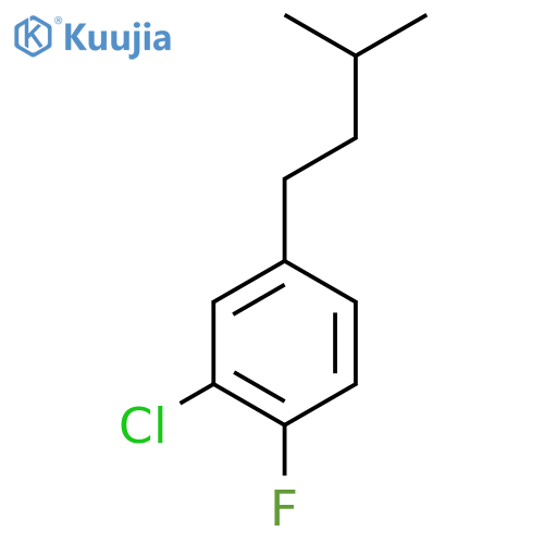 2-Chloro-1-fluoro-4-isopentylbenzene structure