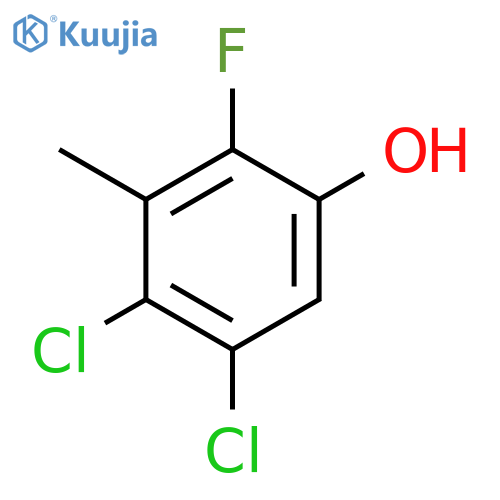 4,5-Dichloro-2-fluoro-3-methylphenol structure