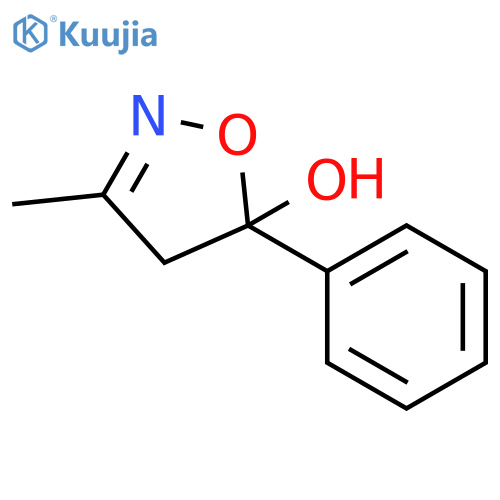 5-Isoxazolol, 4,5-dihydro-3-methyl-5-phenyl- structure