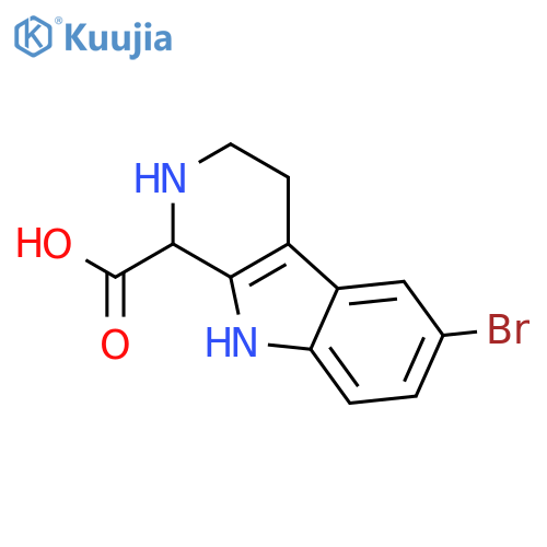 1H-Pyrido[3,4-b]indole-1-carboxylic acid, 6-bromo-2,3,4,9-tetrahydro- structure