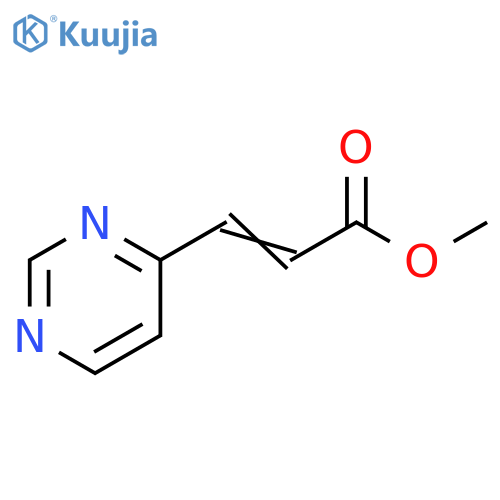 methyl (2E)-3-(pyrimidin-4-yl)prop-2-enoate structure