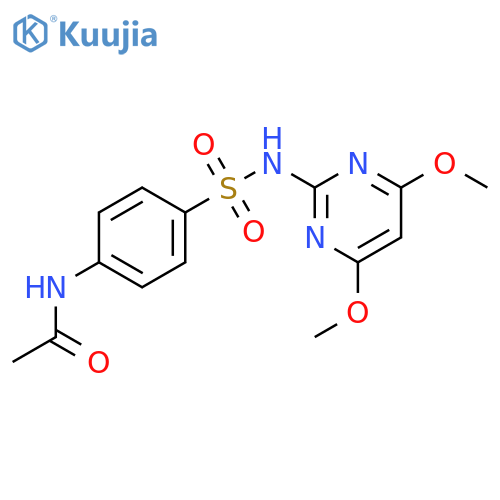 Acetamide,N-[4-[[(4,6-dimethoxy-2-pyrimidinyl)amino]sulfonyl]phenyl]- structure