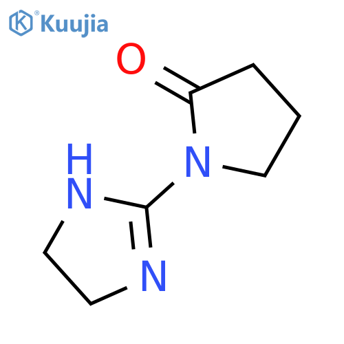 2-Pyrrolidinone,1-(4,5-dihydro-1H-imidazol-2-yl)- structure