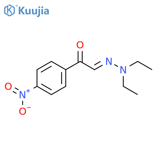 Benzeneacetaldehyde,4-nitro-a-oxo-,aldehydo-(2,2-diethylhydrazone) structure