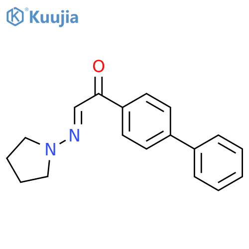 Ethanone,1-[1,1'-biphenyl]-4-yl-2-(1-pyrrolidinylimino)- structure