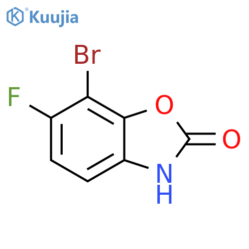 7-bromo-6-fluoro-3H-1,3-benzoxazol-2-one structure