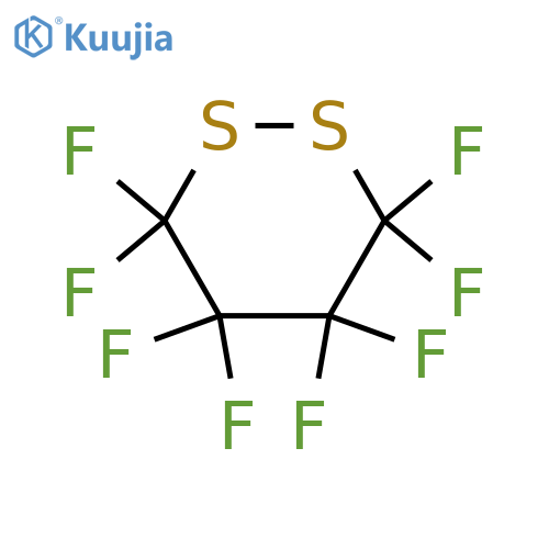 o-Dithiane, 3,3,4,4,5,5,6,6-octafluoro- structure