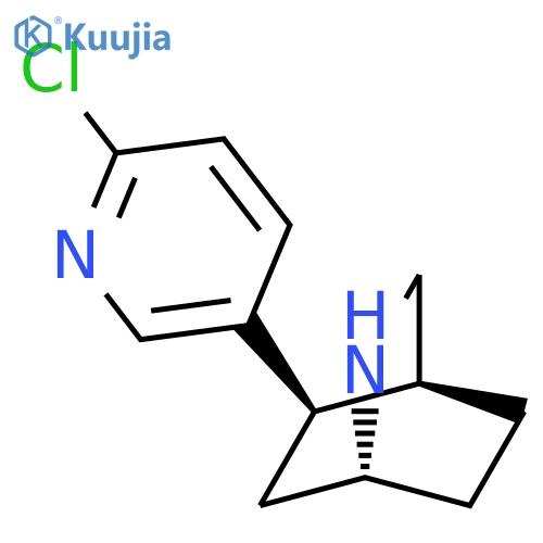 2-Azabicyclo[2.2.2]octane, 5-(6-chloro-3-pyridinyl)-, (1R,4S,5R)-rel- structure