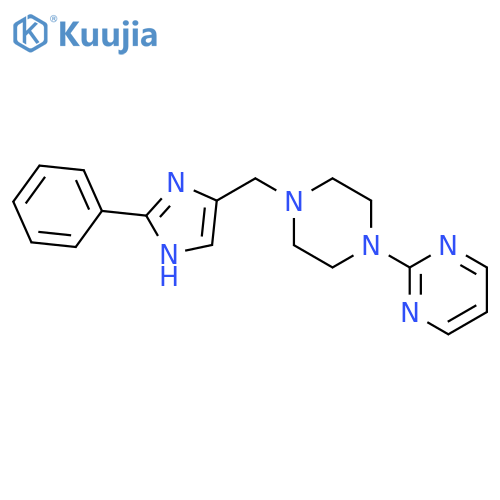 2-{4-[(2-PHENYL-1H-IMIDAZOL-5-YL)METHYL]-1-PIPERAZINYL}PYRIMIDINE structure