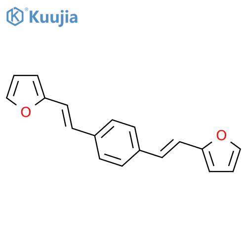 Furan, 2,2'-(1,4-phenylenedi-2,1-ethenediyl)bis- structure