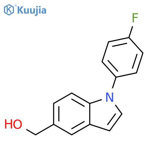 1H-Indole-5-methanol, 1-(4-fluorophenyl)- structure