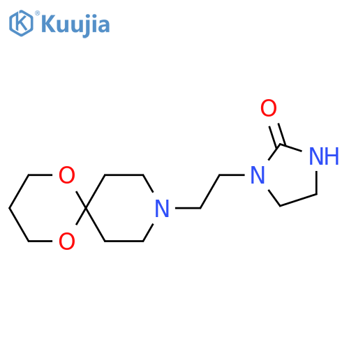 2-Imidazolidinone, 1-[2-(1,5-dioxa-9-azaspiro[5.5]undec-9-yl)ethyl]- structure