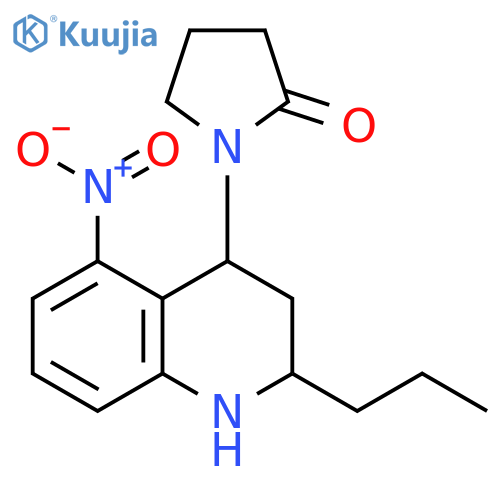 1-(5-Nitro-2-propyl-1,2,3,4-tetrahydroquinolin-4-yl)pyrrolidin-2-one structure