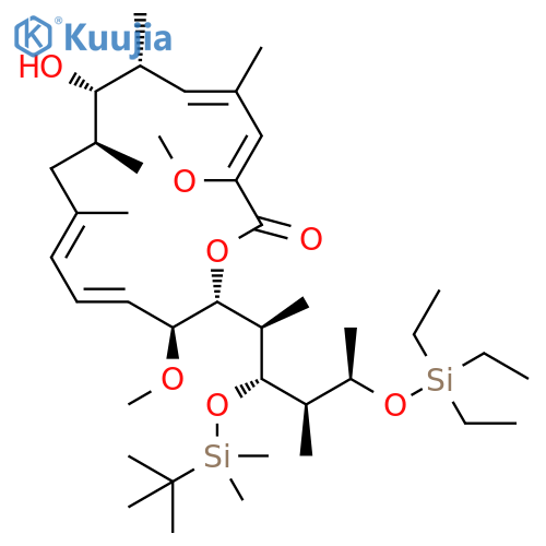 Oxacyclohexadeca-3,5,11,13-tetraen-2-one, 16-[(1R,2R,3R,4R)-2-[[(1,1-dimethylethyl)dimethylsilyl]oxy]-1,3-dimethyl-4-[(triethylsilyl)oxy]pentyl]-8-hydroxy-3,15-dimethoxy-5,7,9,11-tetramethyl-, (3Z,5E,7R,8S,9S,11E,13E,15S,16R)- structure