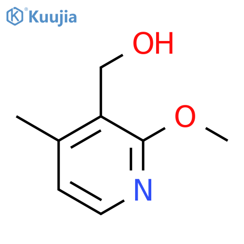 2-methoxy-4-methyl-3-Pyridinemethanol structure